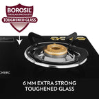 Borosil Magnum Glass-top Gas stove, 3 Burners