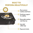 Borosil Magnum Pro Glass-top Gas stove, 3 Burners