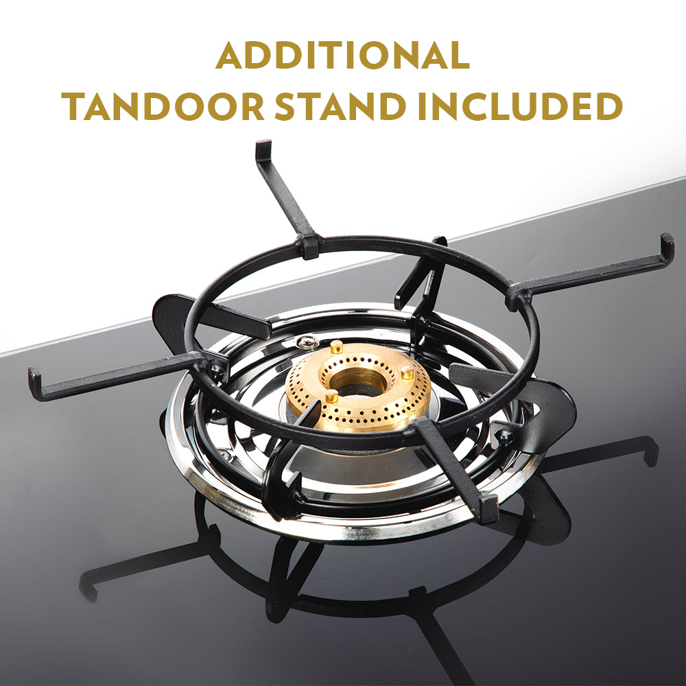 Borosil Magnum Pro Glass-top Gas stove, 3 Burners