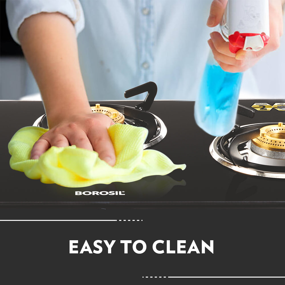 Borosil Magnum Pro Glass-top Gas stove, 3 Burners