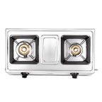 Borosil Smart Flame Stainless Steel Gas Stove, 2 Burners