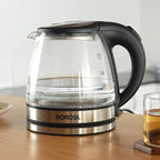 Crystal 1.2L Electric Glass Kettle, 1350 W