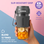 Nutrigrip Portable Blender, Grey, 40 W