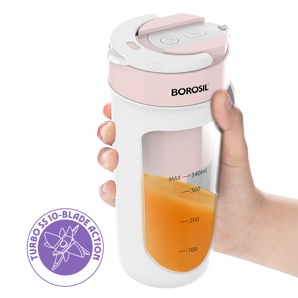 Nutrisip Portable Blender, Pink, 40 W