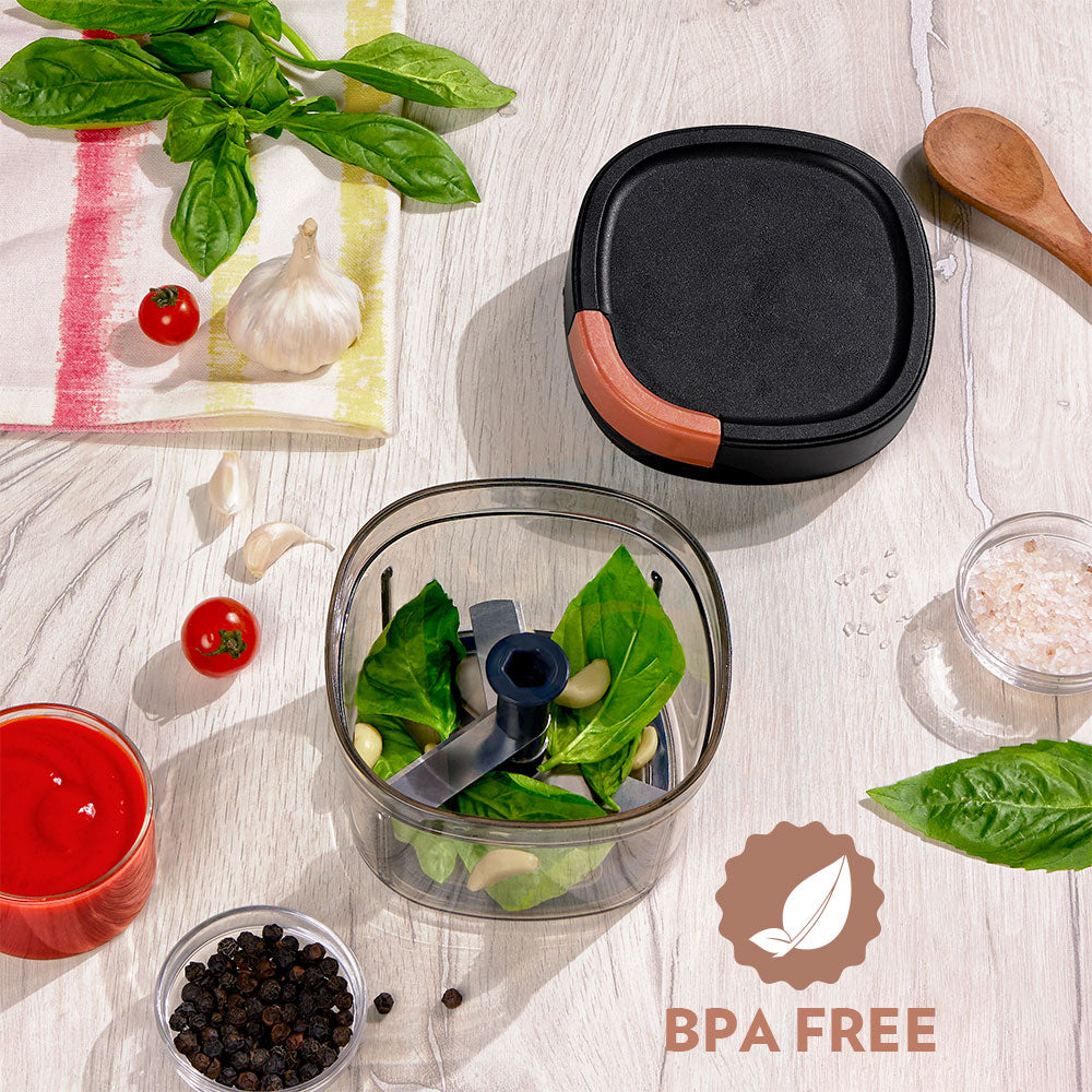 Borosil EazyPull Chopper, 600ml - 3 Blades