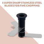 Borosil EazyPull Chopper, 600ml - 3 Blades
