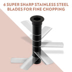 Borosil EazyPull Chopper, 900ml - 6 Blades