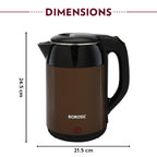 Borosil Cooltouch Electric Kettle Brown, 1.8L