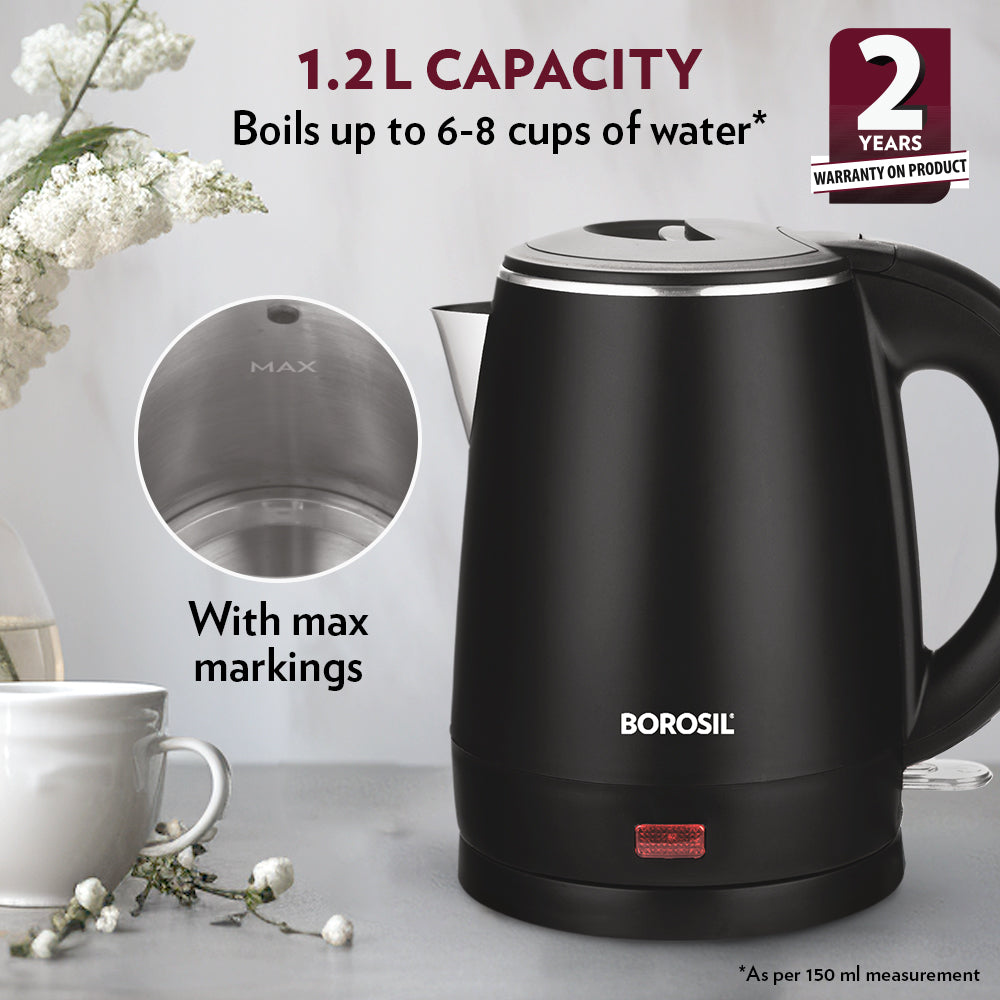 Borosil Cooltouch Electric Kettle, 1.2 L
