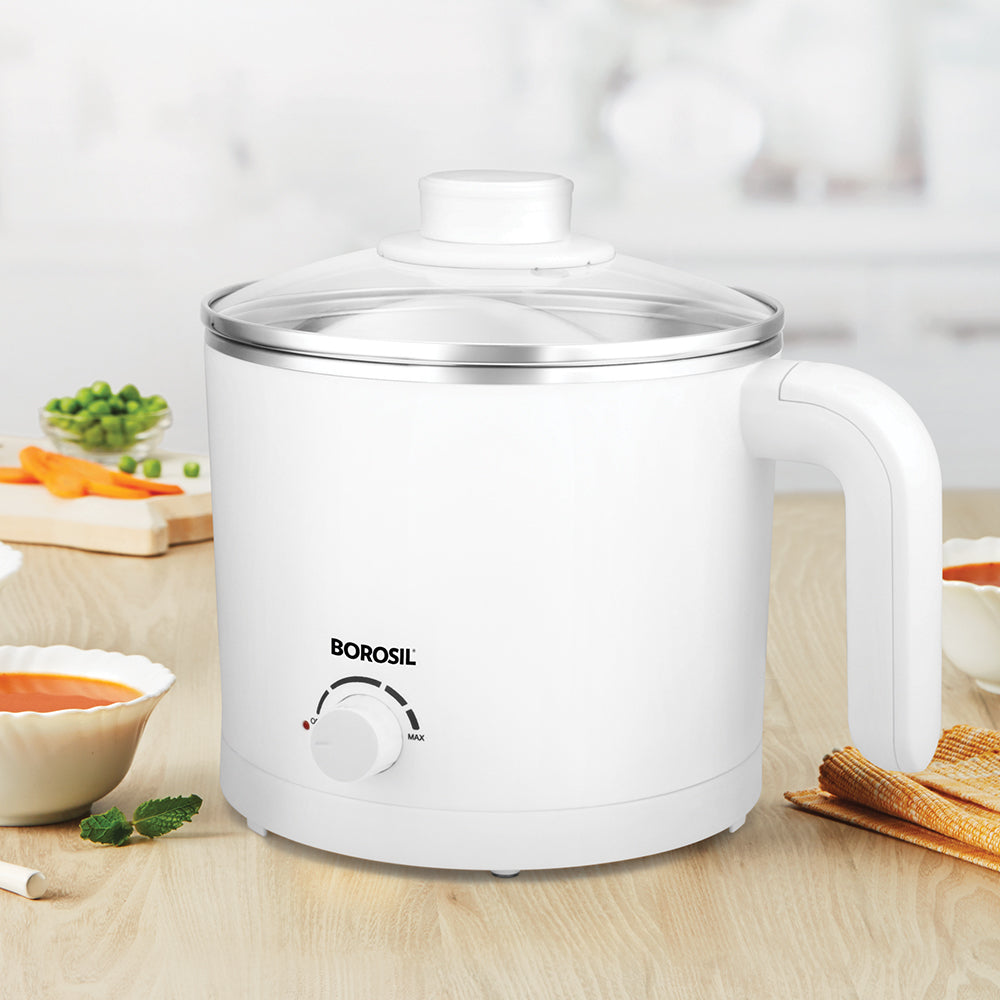 Borosil Cooltouch Multipurpose Kettle, 1.2 L