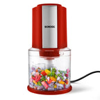 Borosil Chef Delite 300W Chopper, Red
