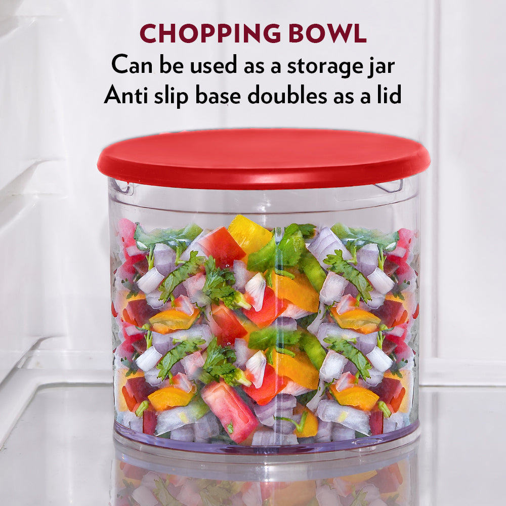 Borosil Chef Delite 300W Chopper, Red