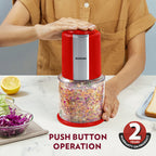 Borosil Chef Delite 300W Chopper, Red