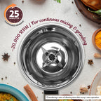 Borosil Infinity Mixer Grinder, 4 Jars