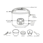 Borosil Pronto Deluxe II Cooker, 1.8L