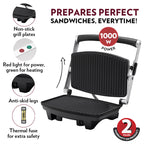 Borosil Jumbo Grill Sandwich Maker