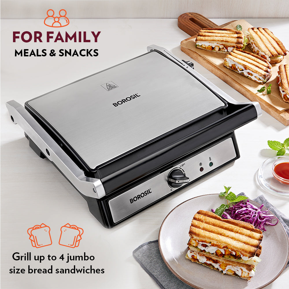 Borosil SuperJumbo 180 Grill Sandwich Maker