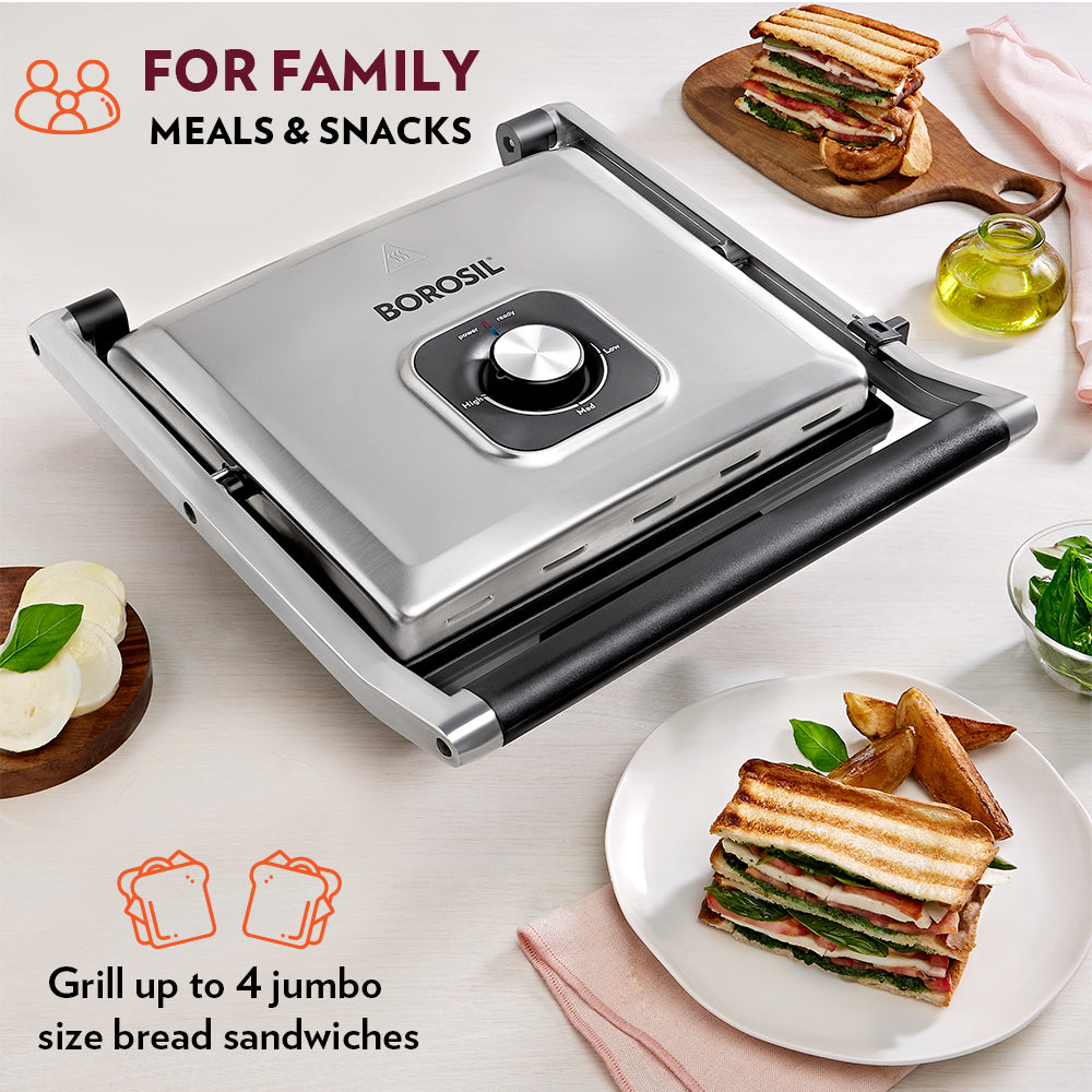 Borosil SuperJumbo Grill Sandwich Maker