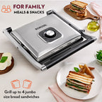 Borosil SuperJumbo Grill Sandwich Maker